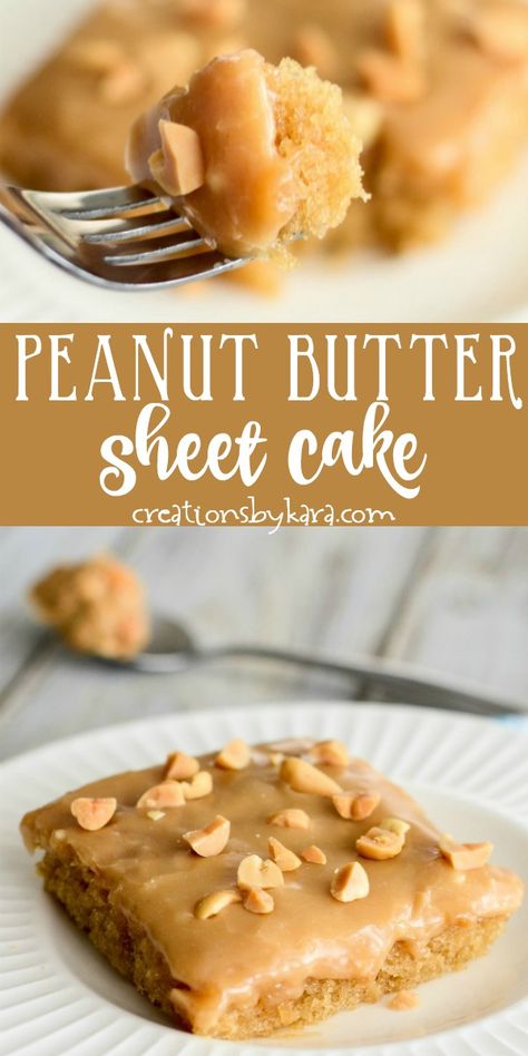 Homemade Icing, Peanut Butter Sheet Cake, Peanut Butter Icing, Cake Homemade, Butter Cake Recipe, Peanut Recipes, Butter Icing, Peanut Butter Cake, Peanut Butter Frosting