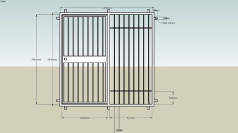 Sliding Security Door, Sliding Door Security Ideas, Door Security Gate, Sliding Door Security, Burglar Proof, Grill Gate, Security Gates, House Gate, Revolving Door