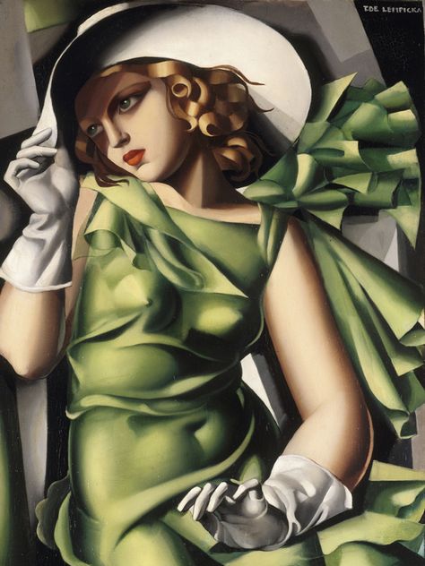 Tamara Lempicka, Pinturas Art Deco, Art Deco Portrait, Arte Art Deco, Art Deco Artists, Affiches D'art Déco, Art Deco Artwork, Art Deco Paintings, Sonia Delaunay