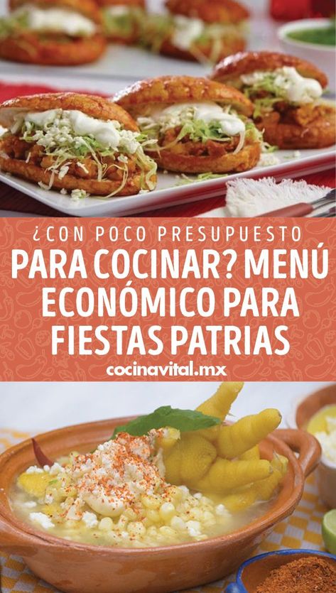 ¡VIva México! Checa estos antojitos y guisados mexicanos para armar un menú económico para Fiestas Patrias, ¡son baratos y rendidores! Tacos, Meat, Chicken, Ethnic Recipes