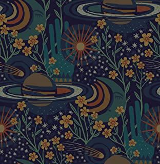 Peel Stick Wallpaper, Stick Wallpaper, Peel And Stick Wallpaper, Cosmos, The Sun, Sun, Vinyl, Navy, Stars