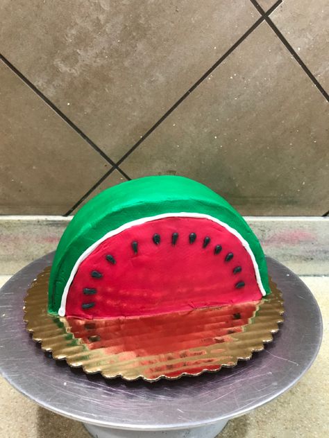 Half Watermelon Cake, Half Watermelon, Half Cake, Dq Cakes, Yalda Night, Cakes Decor, Slice Cake, Shaped Cakes, Summer Cake