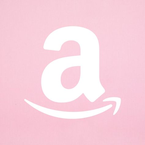 Pink Icons Amazon, Pretty Pink Icons, Pink Amazon Icon, Amazon App Icon, Ipad Decor, Amazon Icon, Pink Amazon, Pink Icons, Iphone Homescreen