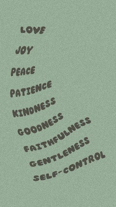 Fruits Of The Spirit Wallpaper, Spirit Wallpaper, Journal Bible Quotes, Christian Iphone Wallpaper, Fruits Of The Spirit, Christian Quotes Wallpaper, Aesthetic Christian, Love Joy Peace, Prayer Board