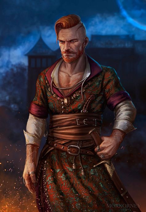 ArtStation - Olgierd von Everec, Olga Shvetskaya Olgierd Von Everec, Hestia Anime, Redhead Characters, The Witcher Game, Redhead Men, Witcher Art, The Witcher 3, Dungeons And Dragons Homebrew, Fantasy Male