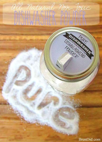 Homemade Dishwasher Detergent, Homemade Detergent, Deep Cleaning Tips, Homemade Cleaning Products, Dishwasher Soap, Natural Cleaners, Diy Cleaners, Cleaning Recipes, Dishwasher Detergent