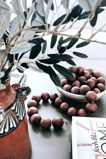 Got these oversized chunky wooden beads from #potterybarn for Christmas. I love how versatile they are! Lay them in a bowl or run them down the middle of your dining table for added texture in your home. #LTKhome Wooden Bead Garland, Bead Garland, Decorative Wood, Beaded Garland, A Bowl, Wooden Beads, Wood Beads, Pottery Barn, Dining Table