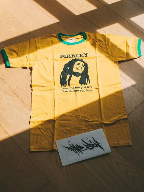 Tour Tee Bob Marley - Brazil Colorway - T-Shirt - Summer Reggae Tee | Grailed Bob Marley Style, Bob Marley Outfits, Bob Marley Tshirt, Bob Marley Shirt, Bob Marley Shirts, Fit Board, Vintage Bob, Hair Braiding, You Better Work