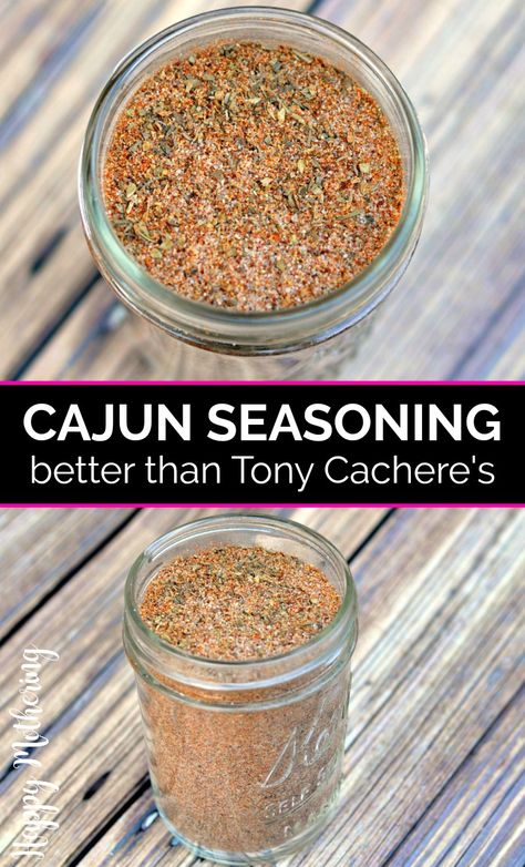 Cajun Seasoning Recipe, Homemade Dry Mixes, Homemade Cajun Seasoning, Dry Rub Recipes, Homemade Spice Mix, Spice Blends Recipes, Spice Mix Recipes, Homemade Spice Blends, Seasoning And Spice