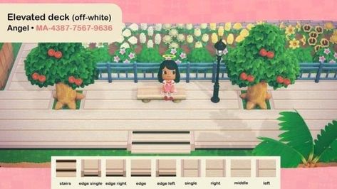 Animal Crossing Deck, Elevated Deck, Deck Patterns, White Deck, Pattern Game, Animal Crossing 3ds, Animals Crossing, Ac New Leaf, Animal Crossing Guide