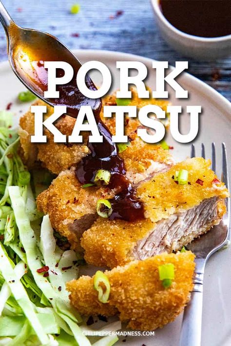 Pork Katsu Sauce, Pork Katsu Don, Katsu Pork Cutlet, Pork Katsu Recipe, Pork Tonkatsu Recipe, Tonkatsu Recipe, Pork Katsu, Pork Cutlet Recipes, Air Fryer Recipes Pork