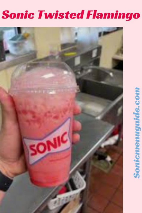 Sonic twisted flamingo Sonic Menu, Sonic Drinks, Flamingo Drink, Sour Drink, Cherry Vanilla, Kid Drinks, Sour Taste, Sweet Cream, Summer Drink