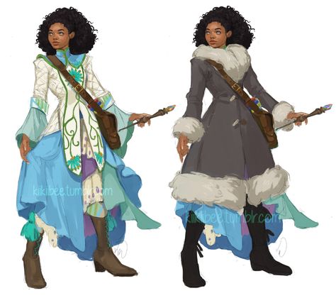 Fantasy Winter, D D Character Ideas, Medieval Woman, Portrait Design, Magical Art, Dnd Art, Afro Art, Winter Clothing, Freelance Illustrator