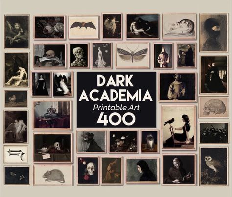 Dark Academia Decor, Mega Bundle Set 400 Prints, Vintage Moody Goth Dark Printable Gallery Wall Art Cottagecore Painting, Digital Download - Etsy Sweden Gothic Collage, Vintage Halloween Prints, Cottagecore Prints, Grunge Decor, Cottagecore Painting, Dark Academia Wall, Art Academia, Dorm Room Wall Art, Art Cottagecore