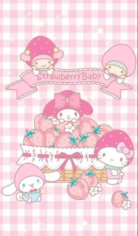 Sanrio Art, Wallpaper Sanrio, Hello Sanrio, Pink Wallpaper Hello Kitty, Kawaii Background, My Melody Wallpaper, Melody Hello Kitty, Emo Wallpaper, Unicorn Wallpaper