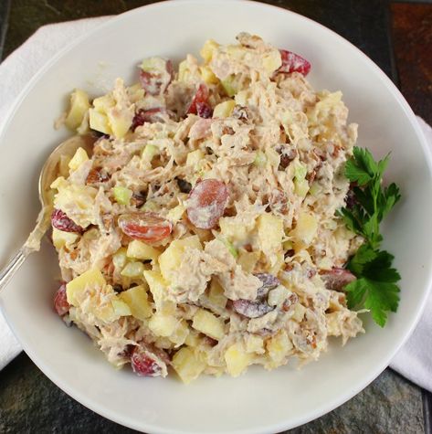 Fancy Nancy Chicken Salad, Chicken Salad Chick Recipe, Chicken Salad Chick, Pecan Sauce, Rotisserie Chicken Breast, Slaw Dressing, Chicke Recipes, Tuna Salad Sandwich, Best Macaroni Salad