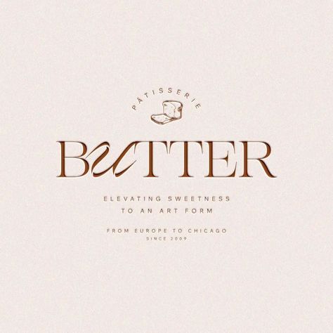 Introducing Butter. A pâtisserie brand with a romantic, modern style from Europe to Chicago. 🤍 At Designs by Gabi, we create bespoke, delightful, memorable visual identity designs that truly represent your business values and connect with high-end customers. If you're ready to LEVEL UP inquiry from the link in bio! Let's create a brand identity you'll be proud of! . . . #bakery #pastry #italianstyle #bakerylove #bakerylogo #restaurant #pastrylovers #bakerybranding #cakedesign #luxurybran... Pastry Branding, Bliss Logo, Bakery Marketing, Bakery Identity, Brand Style Board, Modern Bakery, Business Values, Butter Brands, Typography Packaging