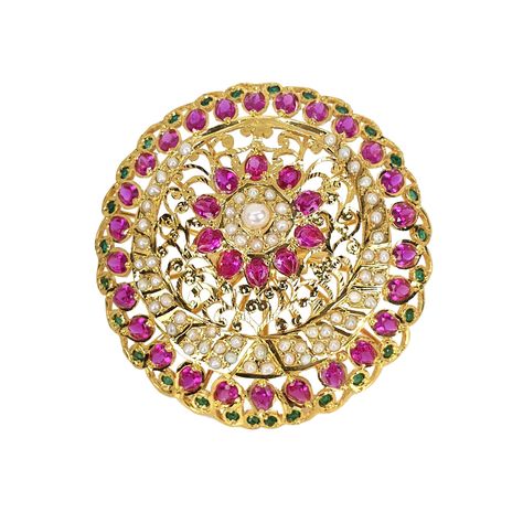 A gold plated statement cocktail jadau ring in 92.5 silver embellished with pearls, rubies and emeralds. Size is adjustable. Customization Available Kindly contact us at +91 7814349708 or admin@rudradhan.com Jhumka Collection, 22k Gold Jewelry Necklaces, Sapphire Beads, 22k Gold Jewelry, Pearl Necklace Set, Ruby Emerald, Gold Jewelry Necklace, Emerald Necklace, Gold Bangle Bracelet