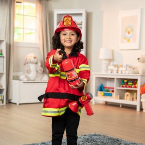 Amazon.com: Melissa & Doug Fire Chief Role Play Costume Dress-Up Set : Toys & Games Firefighter Costume, Role Play Costume, Fire Chief, Melissa And Doug, Kids Dress Up, Up Costumes, Fire Fighter, Melissa & Doug, Reflective Material