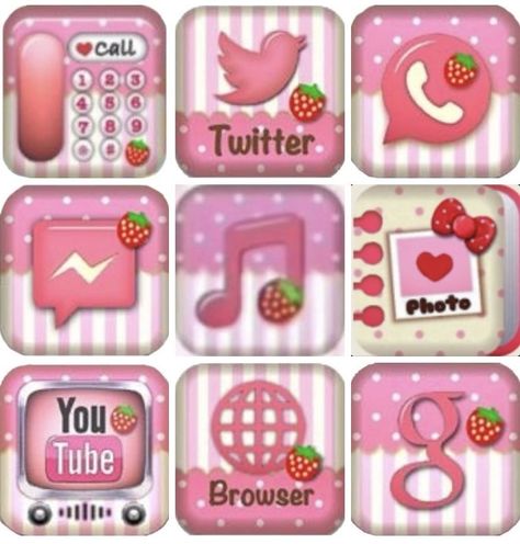 Pink And Brown App Icons, Cute Core Widgets, Cutecore Phone Layout, Text Icon, Pink Widgets Medium, Cutecore Icons For Apps, Cutecore App Icons, Kawaii Widgets, Kawaii App Icons