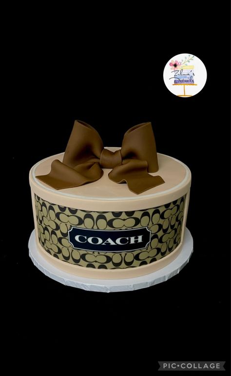 Birthday COACH cake Coach Cake Ideas, Coach Birthday Ideas, Coach Cake, Coach Purse Cakes, Handbag Cakes, Purse Cake, Handbag Cake, Birthday Cakes For Women, 50th Birthday Cake