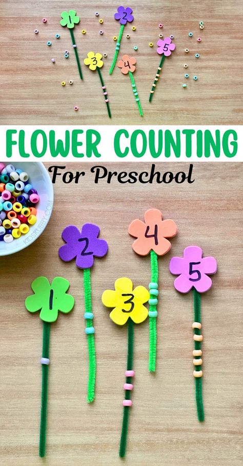 Spring Theme Lesson Plans Preschool, Spring Small Group Activities For Preschoolers, Plant Themed Activities For Preschool, Gardening Lesson Plans For Toddlers, Flower Counting Activities Preschool, Math Flower Activities Preschool, Number Games Preschool Circle Time, Counting Flowers Preschool, Flowers Lesson Plans Toddlers