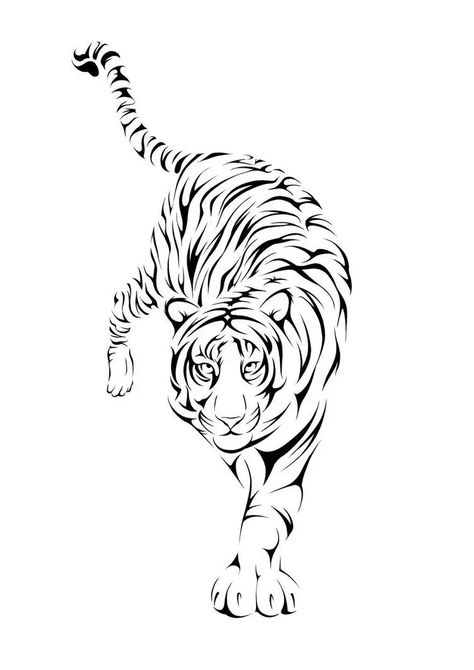 Best 10 Simple Tiger Tattoos To Inspire You Ink Your Skin Tiger Tattoo Design, Tiger Drawing, Pola Bordir, Pencak Silat, Tattoo Artwork, Music Tattoos, Tiger Art, Makeup Eyes, Tiger Tattoo