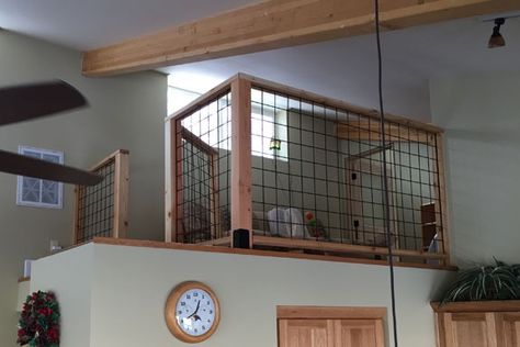 Construction: The Loft Rails Loft Railing Ideas, Corner Loft, Loft Railing, Indoor Railing, Interior Stair Railing, Cabin Loft, Stair Rail, Railing Ideas, House Loft