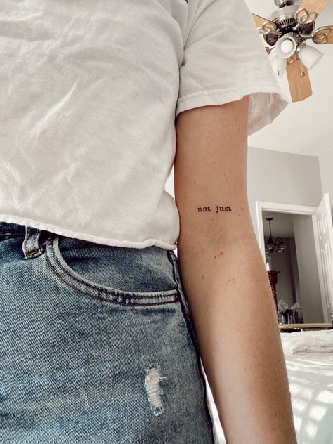 Tiny Typewriter Font Tattoo, Mini Text Tattoo, Fonts For Tattoos Typewriter, Love Always Tattoo Fonts, Dainty Typewriter Font Tattoo, Typewriter Font Tattoo Forearm, Typed Font Tattoo, Typewriter Number Tattoo, Typewriter Fonts Tattoo