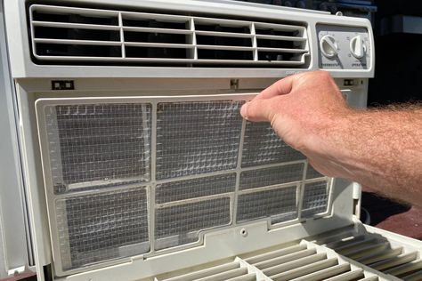 How To Clean a Window AC Filter Central Air Conditioning System, Mini Split Air Conditioner, Diy Air Conditioner, Outdoor Air Conditioner, Ductless Air Conditioner, Window Ac Unit, Split Air Conditioner, Window Ac, Air Conditioner Condenser