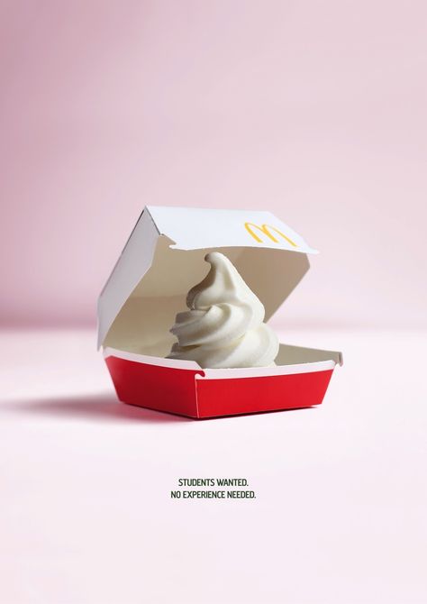 McDonald's recruitment ad Recruitment Ads, 광고 디자인, Ad Of The World, Publicidad Creativa, Job Ads, Brand Campaign, Food Ads, Poster Ads, Big Mac