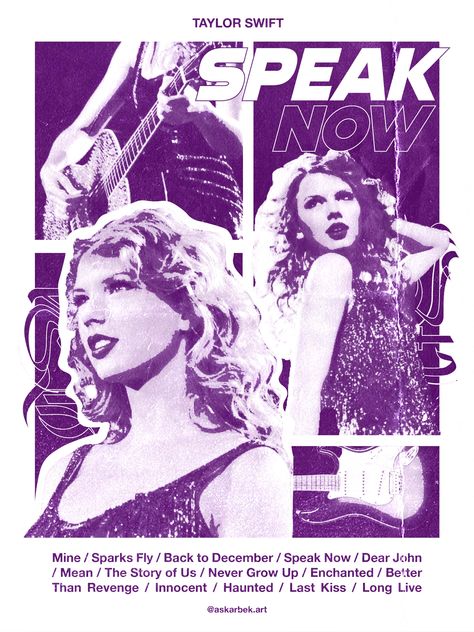 Taylor Swift Speak Now, Music Poster Design, Taylor Swift Posters, Poster Room, Speak Now, Picture Collage Wall, Tour Posters, Taylor Swift Album, Taylor Swift Wallpaper