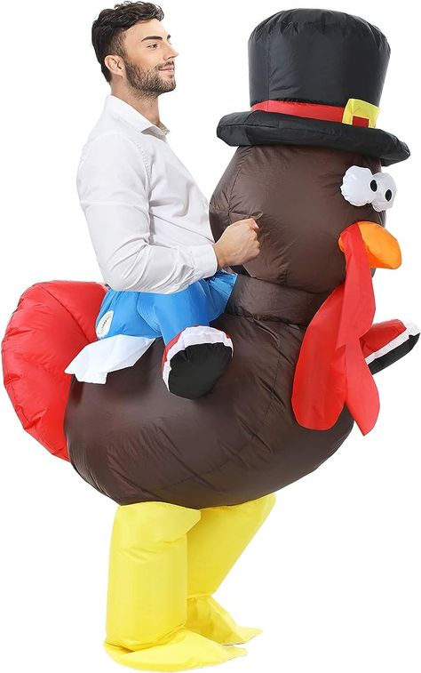 turkey costume for adults Turkey Halloween Costume, Inflatable Halloween Costumes, Blow Up Costumes, Halloween Costumes For Men, Thanksgiving Costume, Parrot Costume, Turkey Costume, Costumes For Men, Costumes For Adults