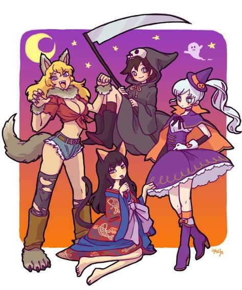 Halloween Fanart, Rwby Cosplay, Rwby Oc, Rwby Red, Rwby Memes, Rwby Ships, Hallowen Ideas, Rwby Characters, Rwby Comic