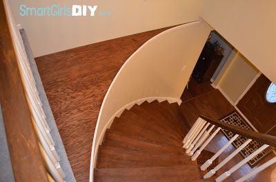 Stair Ledge Decor, Carpet Off Stairs, Staircase Platform, Circular Staircase, Stair Nook, Ledge Decor, Circular Stairs, Entryway Closet, Before And After Pics