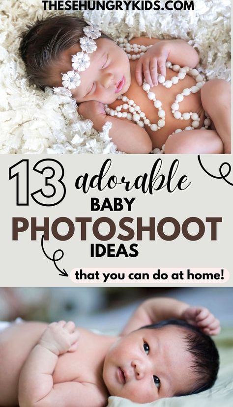 Plan to take a monthly photoshoot? These tips and ideas for adorable baby photoshoots you can take at home to save money as a new mama! Old Baby Pictures, Baby Photoshoot At Home, Two Month Old Baby, Six Month Old Baby, Diy Photoshoot, 8 Month Baby, Baby Photoshoot Ideas, Photoshoot At Home, Newborn Sleep Schedule