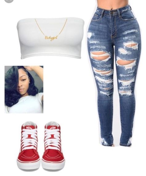 Polyvore Swag Outfits, Red Vans Outfit, Vans Fits, Cute Dope Outfits, Outfits With Vans, Chique Outfits, Cute Lazy Outfits, Swag Outfits For Girls, Tween Outfits