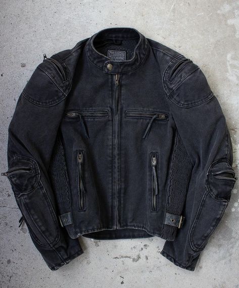 All posts • Instagram Denim Outfit Men, Techno Outfit, Motorcycle Safety, Structured Jacket, Concept Clothing, Mens Casual Dress Outfits, Elbow Pads, Long Run, Black Denim Jacket