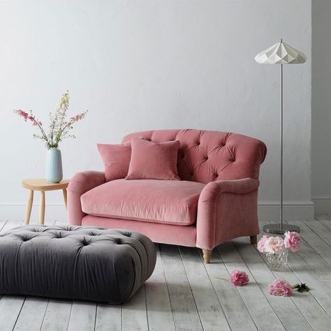 This gorgeous sofa from Loaf is currently 20% off at John Lewis.   #blackfriday #blackfriday2019 #blackfridayshopping Small Sofa For Small Living Room, Loveseat With Ottoman, Love Seat And Sofa Layout, Love Seat Sofa Small Spaces, Love Seat Living Room, Vintage Love Seat, Small Velvet Sofa, Small Sofa Set, Loveseats For Small Spaces