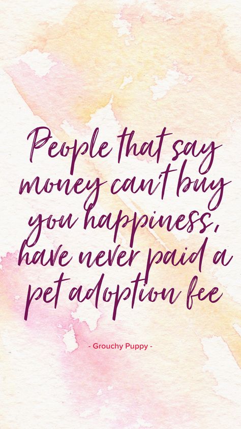 Dog Adoption Poster, Animal Adoption Quotes, Money Can't Buy Happiness Quotes, Dog Adoption Announcement, Adoption Event Ideas, Adoption Poster, Dog Adoption Quotes, Dog Adoption Certificate, Hotel For Dogs