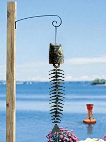 I found this amazing Creative Retro Fish Bone Wind Chime Metal Hanging Home Garden Decor Perfect Gift with US$30.99,and 14 days return or refund guarantee protect to us. --Newchic Porch Hanging Decor, Wind Bell, Home Yard, Metal Fish, Ornaments Vintage, Windy Day, Fish Bone, Wind Chime, Art Metal