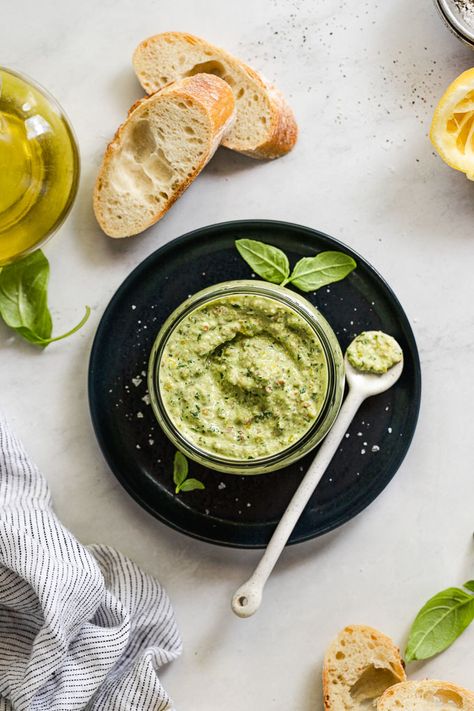 Elevated Recipes, Meals Everyone Will Love, Lemon Basil Pesto, Pasta Appetizers, Pesto Recipes, Basil Pesto Sauce, Basil Pesto Recipes, Pesto Pasta Recipes, Homemade Sauce Recipes