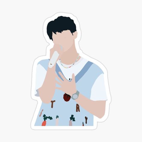 Kpop Seventeen, Youtube Cover, Seventeen Dk, Printable Stickers, Cute Stickers, Seventeen, Sticker Design, Decorate Laptops, Kiss Cut