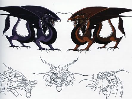 Firebending masters Ran and Shaw. Ran And Shaw Dragons, Avatar Dragon Dance Tattoo, Ran And Shaw Tattoo Avatar, Ran And Shaw Tattoo, Atla Dragons, Avatar Dragon Tattoo, Avatar Dragons, Bending Scrolls, Avatar Dragon