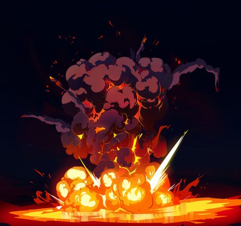 ArtStation - Fx sketches and concepts, Slava Lightsoul Fire Art Drawing, Manga Explosion, Explosion Tutorial, Explosion Drawing, Super Powers Art, Magic Design, Digital Painting Tutorials, Dessin Adorable, Magic Art