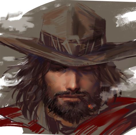 Cole Cassidy, Jesse Mccree, Mccree Overwatch, Abraham Van Helsing, Dystopia Rising, Chica Cool, Cowboys Men, Overwatch Fan Art, High Noon