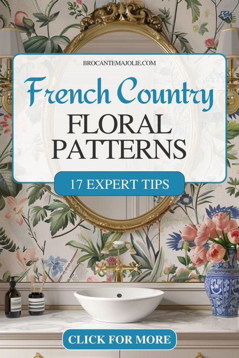 Spruce up your decor with the timeless elegance of French Country Floral Patterns! Our latest article explores the versatility of these charming designs, perfect for wallpapers, fabrics, and more. Whether you're decorating your living room, bedroom, or kitchen, French Country Floral Patterns will add a touch of charm to any space. Dive into our article for inspiration! Country French Fabrics, French Country Wallpaper Bedroom, French Wallpaper Bedroom, French Provincial Wallpaper, French Country Wallpaper Bathroom, French Country Accent Wall, French Wall Design, French Country Cottage Decorating, French Country Powder Room