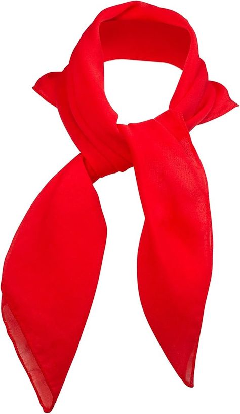 Skeleteen Chiffon Head Neck Scarf - Red Classic Retro Sheer Square Head Scarves Handkerchiefs Handbag Ties for Women and Girls, Red, One Size : Amazon.ca: Clothing, Shoes & Accessories Police Dress Uniform, Handkerchief Neck, Antonio Madrigal, Ties For Women, Rockabilly Hair, Tie For Women, Head Scarves, Diy Skirt, Purple Hoodie