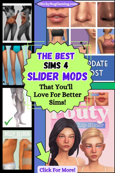 Sims 4 Slider Mods The Sims 4 Sliders, Sims 4 Sliders, Sims Lips, Realistic Sims, Sims 4 Male Clothes, Sims 4 Cheats, Sims 4 Traits, Sims 4 Cas Mods, Play Sims 4