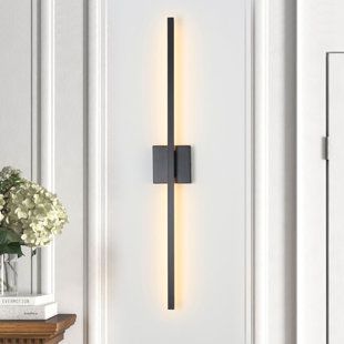 Long Wall Sconces Light Fixtures, Modern Bathroom Sconces Lighting, Vertical Bathroom Lights, Urban Element, Vanity Tables, Sconces Living Room, Kitchen Island Linear Pendant, Primary Bathroom, Living Bedroom